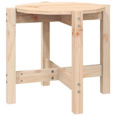 Table basse Ø 52,5x45 cm Bois massif de pin