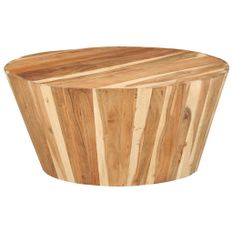 Table basse Ø65x31 cm Bois d'acacia solide