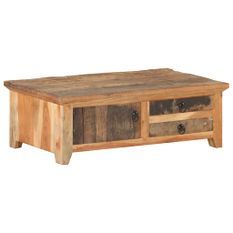 Table basse 90x50x31 cm Bois de récupération massif