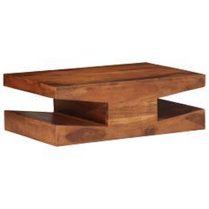 Table basse 90x60x30 cm bois massif d'acacia