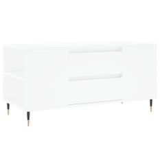 Table basse blanc 102x44,5x50 cm bois d'ingénierie