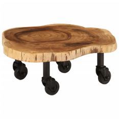 Table basse Bois d'acacia massif 60 x 55 x 25 cm