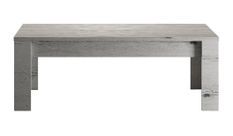 Table basse bois mélaminé chêne foncé Saxo L 122 cm