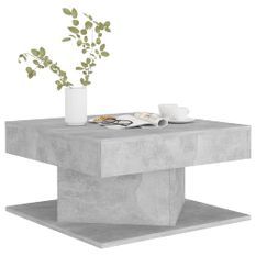 Table basse carrée Gris béton 57x57x30 cm konda