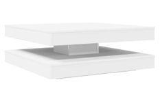 Table basse carrée rotative à 360 degrés Italo 90 cm – Moderne et pratique