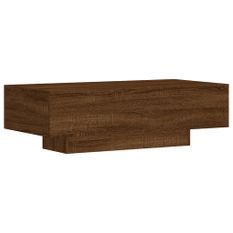 Table basse chêne marron 100x49,5x31 cm bois d'ingénierie