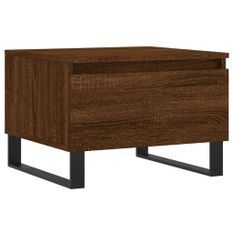 Table basse chêne marron 50x46x35 cm bois d'ingénierie