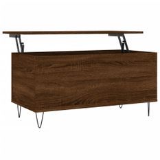 Table basse Chêne marron 90x44,5x45 cm Bois d'ingénierie