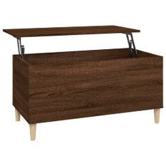 Table basse Chêne marron 90x44,5x45 cm Bois d'ingénierie