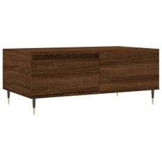 Table basse Chêne marron 90x50x36,5 cm Bois d'ingénierie