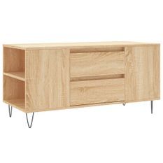 Table basse chêne sonoma 102x44,5x50 cm bois d'ingénierie