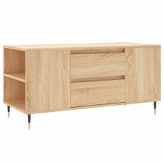 Table basse chêne sonoma 102x44,5x50 cm bois d'ingénierie