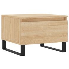 Table basse chêne sonoma 50x46x35 cm bois d'ingénierie