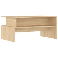 Table basse chêne sonoma 90x55x42,5 cm bois d'ingénierie