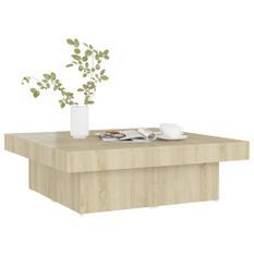 Table basse Chêne sonoma 90x90x28 cm