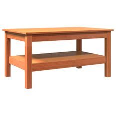 Table basse marron 80x50x40 cm bois massif de pin