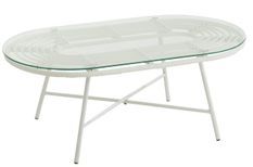 Table basse de jardin ovale VENTURA – Élégance extérieure et robustesse intemporelle