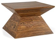 Table basse en bois de sheesham naturel Prya L 58 cm