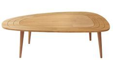 Table basse en bois massif Kira 115 cm
