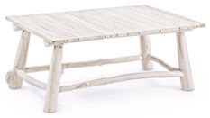 Table basse en bois teck blanchit Sary L 90 cm 2