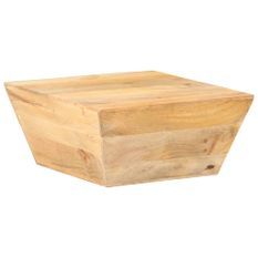 Table basse en forme de V 66x66x30 cm Bois de manguier massif