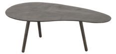 Table basse goutte aluminium noir Gerti L 90 cm
