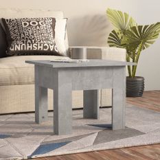 Table basse Gris béton 55x55x42 cm 2
