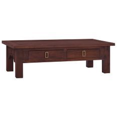 Table basse Marron classique 100x50x30 cm Bois d'acajou massif