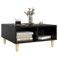 Table basse Noir 60x60x30 cm 2