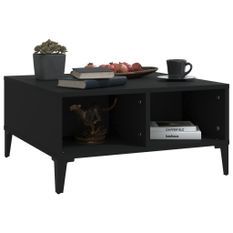 Table basse Noir 60x60x30 cm