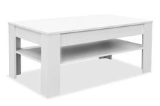 Table basse rectangulaire 1 tiroir bois blanc Chickie 110 cm
