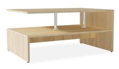 Table basse rectangulaire bois chêne clair Chickie L 90 x H 42 x P 59 cm