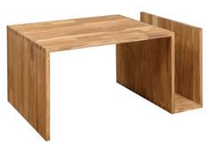 Table basse originale en bois de chêne massif Pablo 90 cm