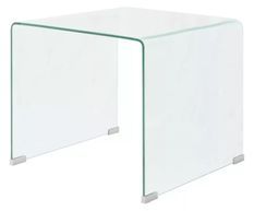 Table basse rectangulaire verre trempé transparent Niu 2