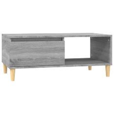 Table basse Sonoma gris 90x50x36,5 cm Bois d'ingénierie