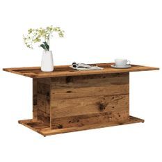 Table basse vieux bois 102x55,5x40 cm bois d'ingénierie