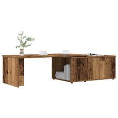 Table basse vieux bois 150x50x35 cm bois d'ingénierie