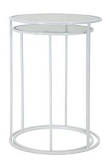 Table blanc harts coppia cm ø 43x60-38x55