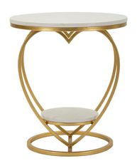 Table cœur or cm ø 40x45,5