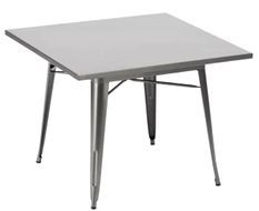 Table carrée en métal SALONA 80x80 cm – Intérieur ou extérieur