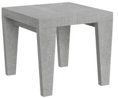 Table carrée gris cendré 90/90 cm extensible 10 personnes 90 à 246 cm Kristo