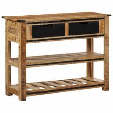 Table console 100x35x75 cm bois de manguier massif