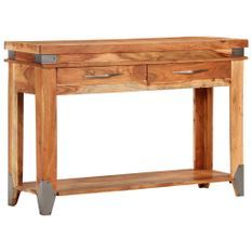 Table console 110x34x74 cm Bois d'acacia massif