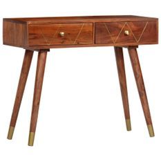 Table console 90x35x76 cm Bois d'acacia massif 2