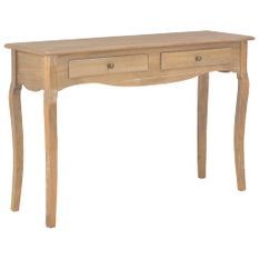 Table console avec 2 tiroirs 110x35x76 cm bois d'ingénierie