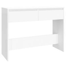 Table console Blanc 100x35x76,5 cm