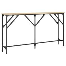 Table console chêne sonoma 140x23x75 cm bois d'ingénierie