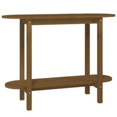 Table console Marron miel 110x40x80 cm Bois massif de pin