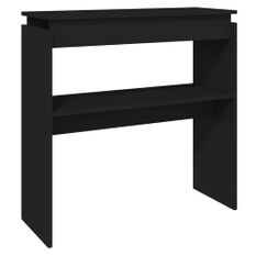 Table console Noir 80x30x80 cm