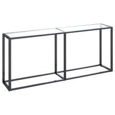 Table console Transparent 180x35x75,5 cm Verre trempé 2